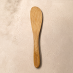 Sugar wax removal step with bamboo spatula